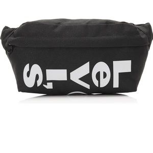Levis Logo Black Waist Belt Bag - Unisex